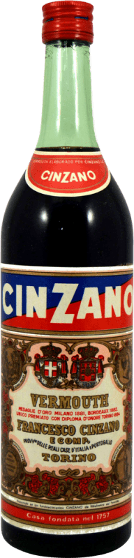 Free Shipping | Vermouth Cinzano Rosso Collector's Specimen 1970's Italy 1 L