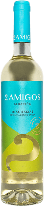 Envoi gratuit | Vin blanc 2 Amigos D.O. Rías Baixas Galice Espagne Albariño 75 cl