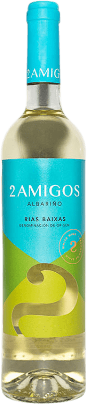 9,95 € | Vinho Branco 2 Amigos D.O. Rías Baixas Galiza Espanha Albariño — Albarinho 75 cl