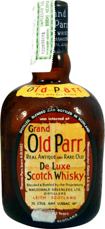 38,95 € | 威士忌混合 Macdonald Greenlees Grand Old Parr 珍藏版 1970 年代 英国 75 cl