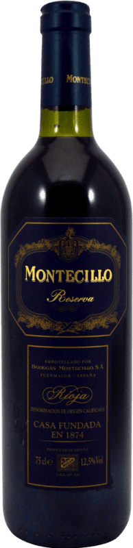 22,95 € | Rotwein Montecillo Reserve — Gereift D.O.Ca. Rioja La Rioja Spanien 75 cl Sammlerstück Nicht zum Verzehr Geeignet