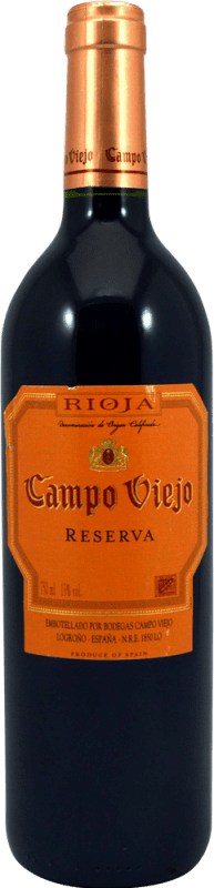 16,95 € | Vinho Tinto Campo Viejo Reserva D.O.Ca. Rioja La Rioja Espanha 75 cl Exemplar de colecionador Não Próprio para Consumo