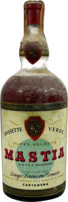 Aniseed Liqueur Diego Zamora Conesa Mastia 1940's Verde — Green 1 L Collector's Item Not for Consumption
