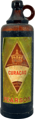 Licores Pearson Curaçao Tapón Deteriorado Espécime de Colecionador década de 1940 75 cl