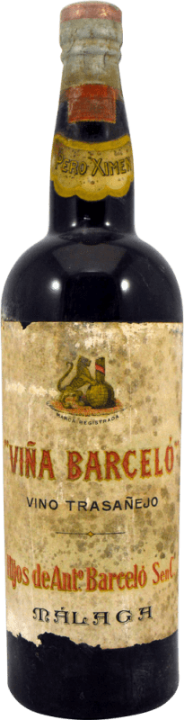 66,95 € Envio grátis | Vinho fortificado Hijos de Antonio Barceló Viña Barceló Pero Ximen Espécime de Colecionador década de 1930