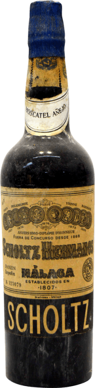 Бесплатная доставка | Сладкое вино Hermanos Scholtz 1930's Испания Moscatel — Мускат 75 cl Коллекционный экземпляр Не предназначен для употребления
