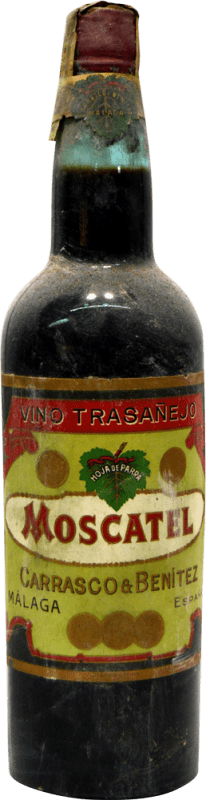 Kostenloser Versand | Süßer Wein Carrasco & Benítez Sammlerexemplar aus den 1940er Jahren Spanien Muskateller 75 cl