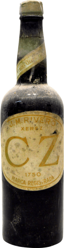 Kostenloser Versand | Verstärkter Wein J. M. Rivero Viejo Oloroso CZ 1750 Sammlerexemplar aus den 1930er Jahren Spanien 75 cl