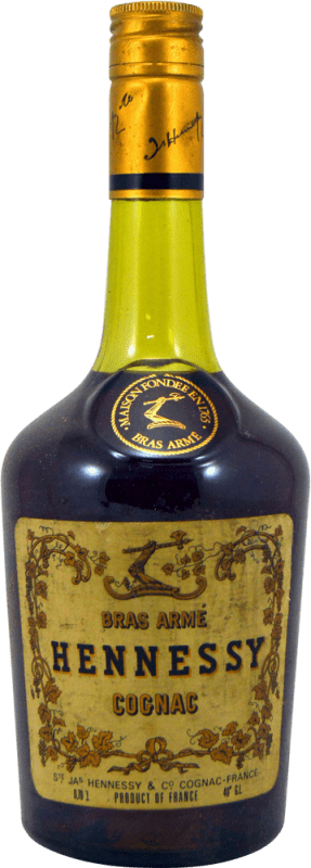 157,95 € Envio grátis | Cognac Conhaque Hennessy Bras Armé Espécime de Colecionador década de 1990 A.O.C. Cognac