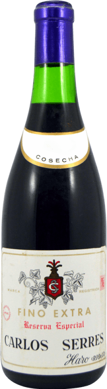 Envío gratis | Vino generoso Carlos Serres Especial Ejemplar Coleccionista Reserva 1958 D.O.Ca. Rioja La Rioja España 75 cl