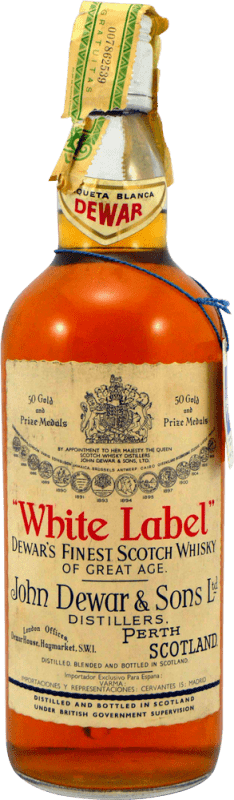 165,95 € | Whisky Blended Dewar's White Label Ejemplar Coleccionista Reino Unido 75 cl