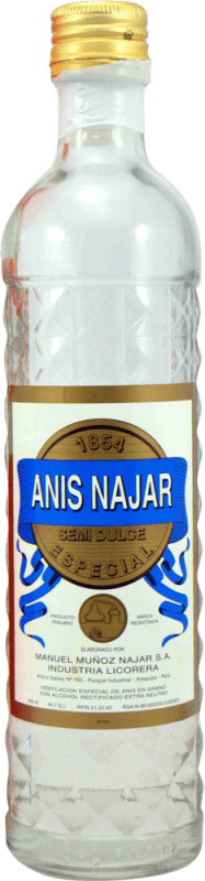 22,95 € | Anice Manuel Muñoz Najar Arequipa Perú 1990's Perù Bottiglia Medium 50 cl Esemplare da Collezione Non Idoneo al Consumo