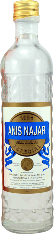 Envío gratis | Anisado Manuel Muñoz Najar Arequipa Perú Ejemplar Coleccionista 1990's Perú Botella Medium 50 cl