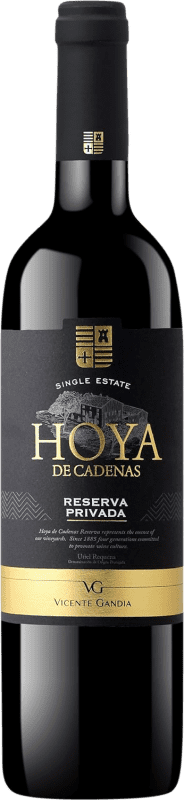 Spedizione Gratuita | Vino Rosso Vicente Gandía Hoya de Cadenas Riserva D.O. Utiel-Requena Comunità Valenciana Spagna Tempranillo 75 cl