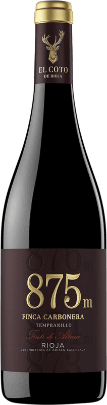 11,95 € | Red wine Coto de Rioja 875 M Finca Carbonera D.O.Ca. Rioja The Rioja Spain Tempranillo Bottle 75 cl