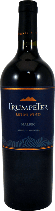 Free Shipping | Red wine Rutini Trumpeter I.G. Mendoza Mendoza Argentina Malbec 75 cl