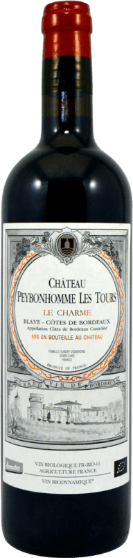 Free Shipping | Red wine Famille Hubert Château Peybonhomme Les Tours Le Charme A.O.C. Bordeaux Bordeaux France Merlot, Cabernet Franc, Malbec 75 cl