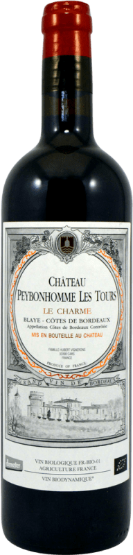 Бесплатная доставка | Красное вино Famille Hubert Château Peybonhomme Les Tours Le Charme A.O.C. Bordeaux Бордо Франция Merlot — Мерло, Cabernet Franc — Каберне Фран, Malbec — Мальбек 75 cl