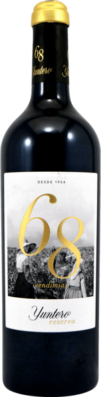 Free Shipping | Red wine Yuntero 68 Vendimias Reserve D.O. La Mancha Castilla la Mancha Spain Tempranillo 75 cl