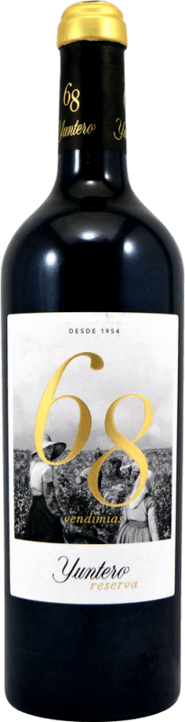 Envoi gratuit | Vin rouge Yuntero 68 Vendimias Réserve D.O. La Mancha Castilla La Mancha Espagne Tempranillo 75 cl