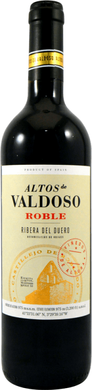 Бесплатная доставка | Красное вино Castillejo de Robledo Altos de Valdoso Дуб D.O. Ribera del Duero Кастилия-Леон Испания Tempranillo 75 cl