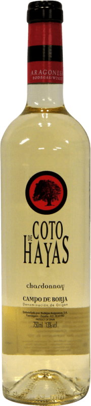 4,95 € | Белое вино Bodegas Aragonesas Coto de Hayas D.O. Campo de Borja Испания Chardonnay — Шардоне 75 cl