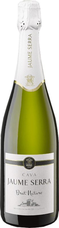 Envío gratis | Espumoso blanco Jaume Serra Brut Nature D.O. Cava Cataluña España Macabeo, Xarel·lo, Parellada 75 cl