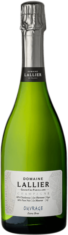 Free Shipping | White Sparkling Wine Lallier Ouvrage Grand Cru Extra Brut A.O.C. Champagne Champagne France Pinot Black, Chardonnay 75 cl
