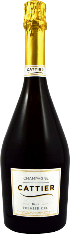 Бесплатная доставка | Белое игристое Cattier Premier Cru брют A.O.C. Champagne шампанское Франция Pinot Black, Chardonnay, Pinot Meunier 75 cl