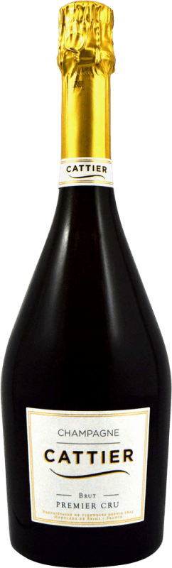 38,95 € | Белое игристое вино Cattier Premier Cru брют A.O.C. Champagne шампанское Франция Pinot Black, Chardonnay, Pinot Meunier 75 cl