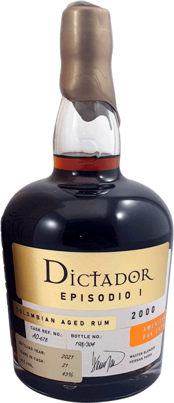 送料無料 | ラム Destilerías Colombianas Dictador Episodio I American Oak Cask コロンビア 70 cl