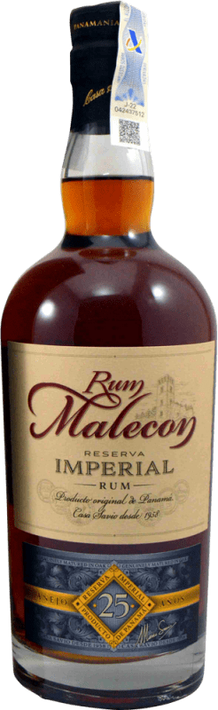 65,95 € | Ром Bodegas de América Malecon Imperial Резерва Панама 25 Лет 70 cl