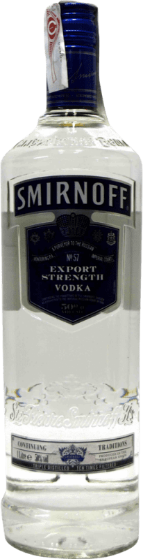 17,95 € | Vodka Smirnoff Blue Export Strength Rusia 1 L