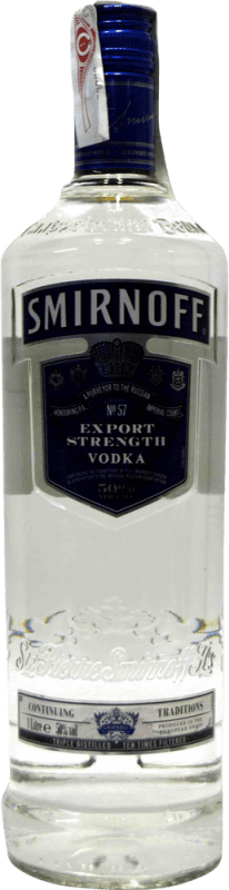 Envío gratis | Vodka Smirnoff Blue Export Strength Rusia 1 L