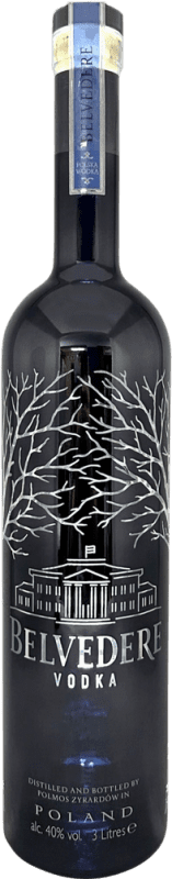 291,95 € Envio grátis | Vodka Belvedere LED Gunmetal Edição Limitada Garrafa Jéroboam-Duplo Magnum 3 L