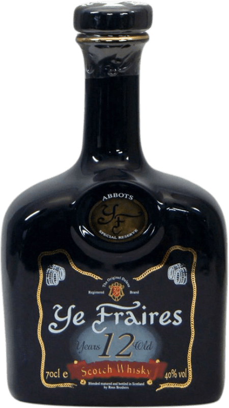 Envoi gratuit | Blended Whisky Ross Ye Fraires Cerámica Royaume-Uni 12 Ans 70 cl