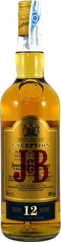 126,95 € | Blended Whisky J&B United Kingdom 12 Years 70 cl