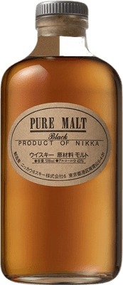 Бесплатная доставка | Односолодовый виски Nikka Black — Чёрная версия, Pure Malt Япония Средняя бутылка 50 cl