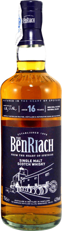 Free Shipping | Whisky Single Malt The Benriach United Kingdom 16 Years 70 cl