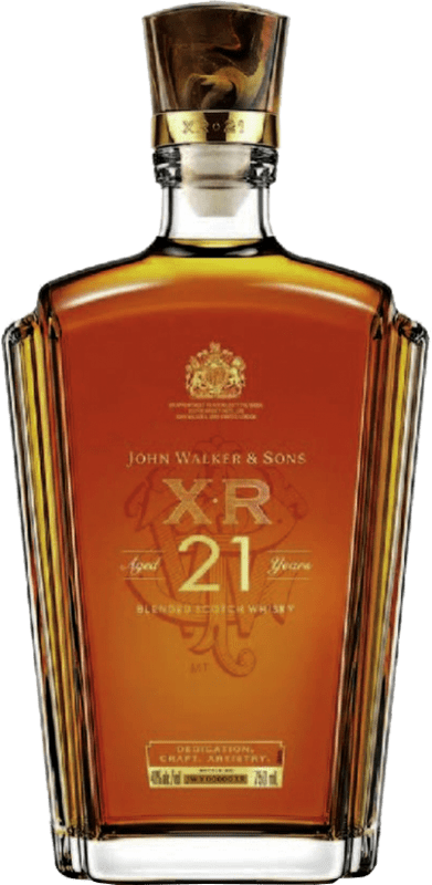 Free Shipping | Whisky Blended Johnnie Walker John Walker XR United Kingdom 21 Years 1 L