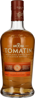 威士忌单一麦芽威士忌 Tomatin Moscatel Wine Casks 16 岁
