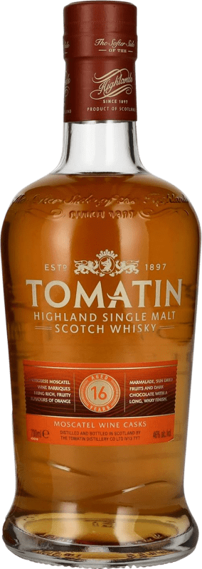 92,95 € | Whisky Single Malt Tomatin Moscatel Wine Casks Royaume-Uni 16 Ans 70 cl