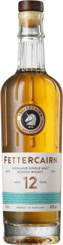 Kostenloser Versand | Whiskey Single Malt Fettercairn Großbritannien 12 Jahre 70 cl