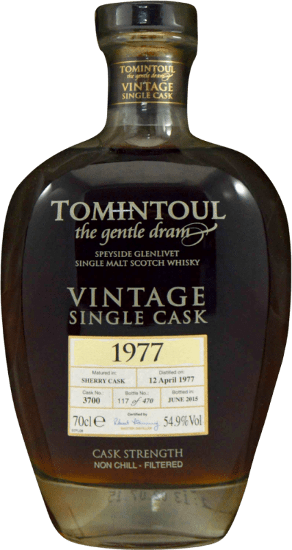 1 659,95 € | Whisky Single Malt Tomintoul 1977 Single Cask — Botte Singolo, Vintage Regno Unito 70 cl
