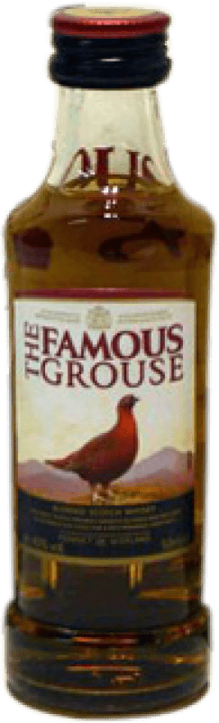 17,95 € Бесплатная доставка | Коробка из 12 единиц Виски смешанные Glenturret The Famous Grouse миниатюрная бутылка 5 cl