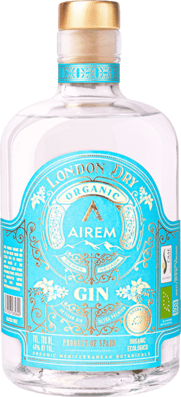 免费送货 | 金酒 Airem Premium Gin Organic Kosher sin Gluten 西班牙 70 cl