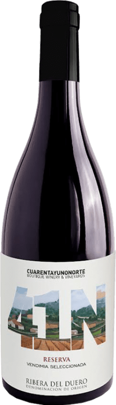 免费送货 | 红酒 41 Norte Vendimia Seleccionada D.O. Ribera del Duero 卡斯蒂利亚莱昂 西班牙 Tempranillo 75 cl