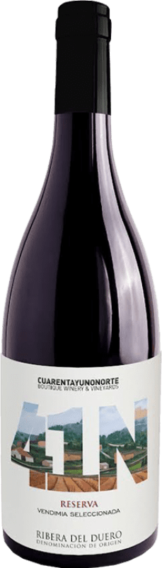 14,95 € Kostenloser Versand | Rotwein 41 Norte VS Vendimia Seleccionada — Ausgewählte Weinlese D.O. Ribera del Duero