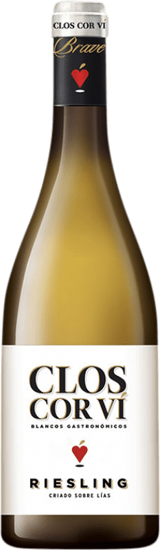Free Shipping | White wine Clos Cor Ví Aged D.O. Valencia Valencian Community Spain Riesling Organic 75 cl