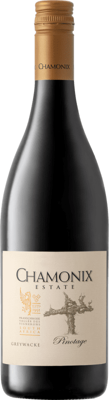 Free Shipping | Red wine Chamonix Greywacke I.G. Franschhoek Stellenbosch South Africa Pinotage 75 cl